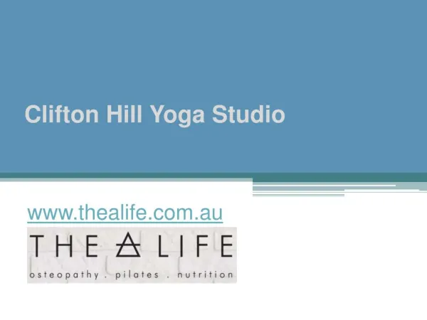 Clifton Hill Yoga Studio - www.thealife.com.au