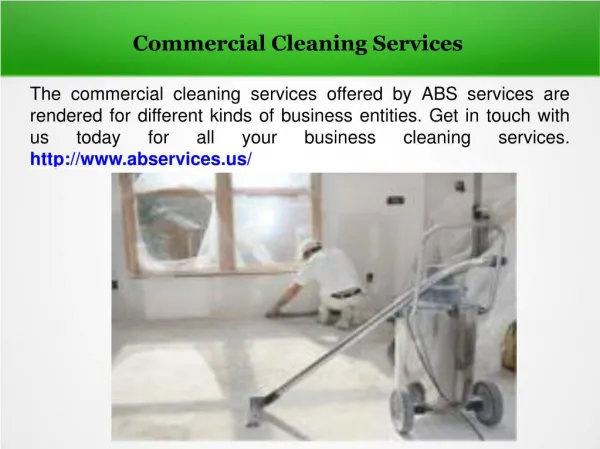 commercial cleaning services
