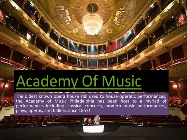 Academy of Music | 215-893-1999