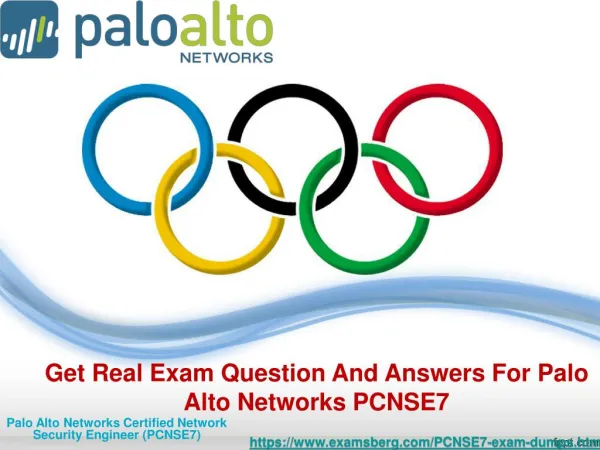 100% verified PCNSE7 Exam Study Material