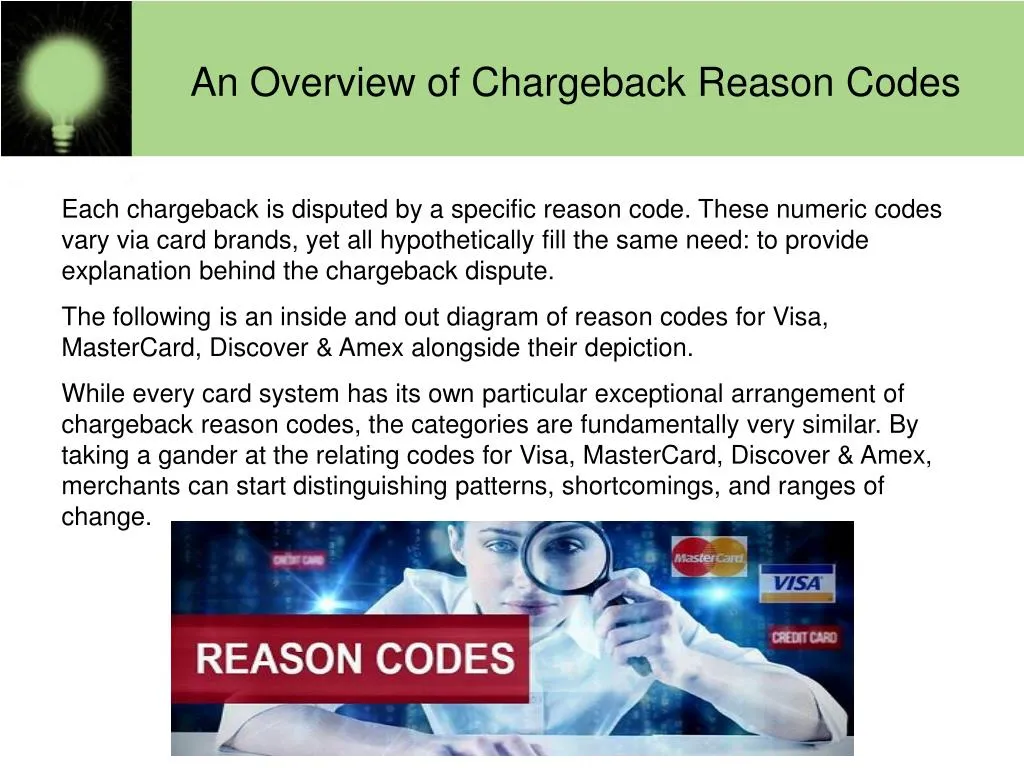 an overview of chargeback reason codes