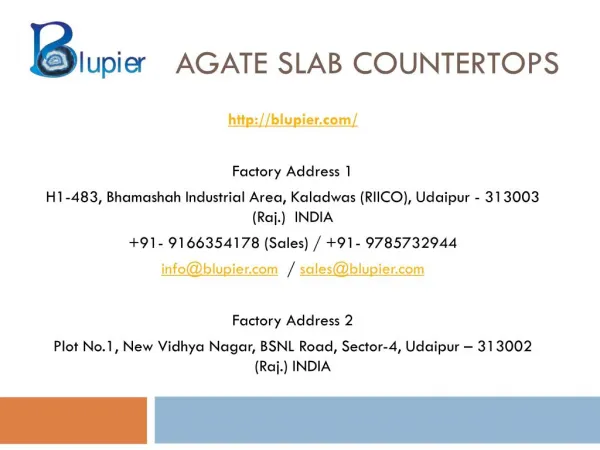 Agate Slab Countertops