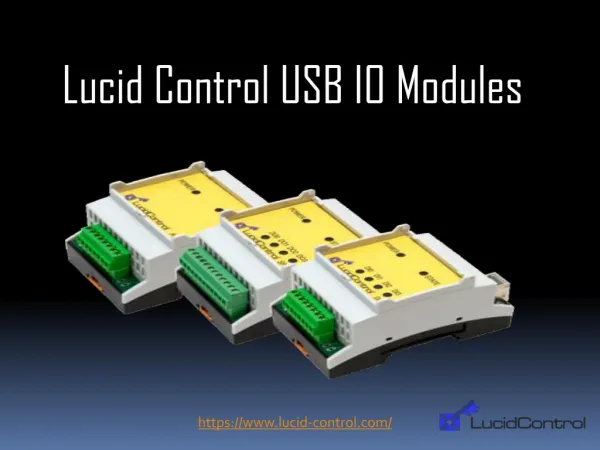 Digital Input Output Module - Lucid Control