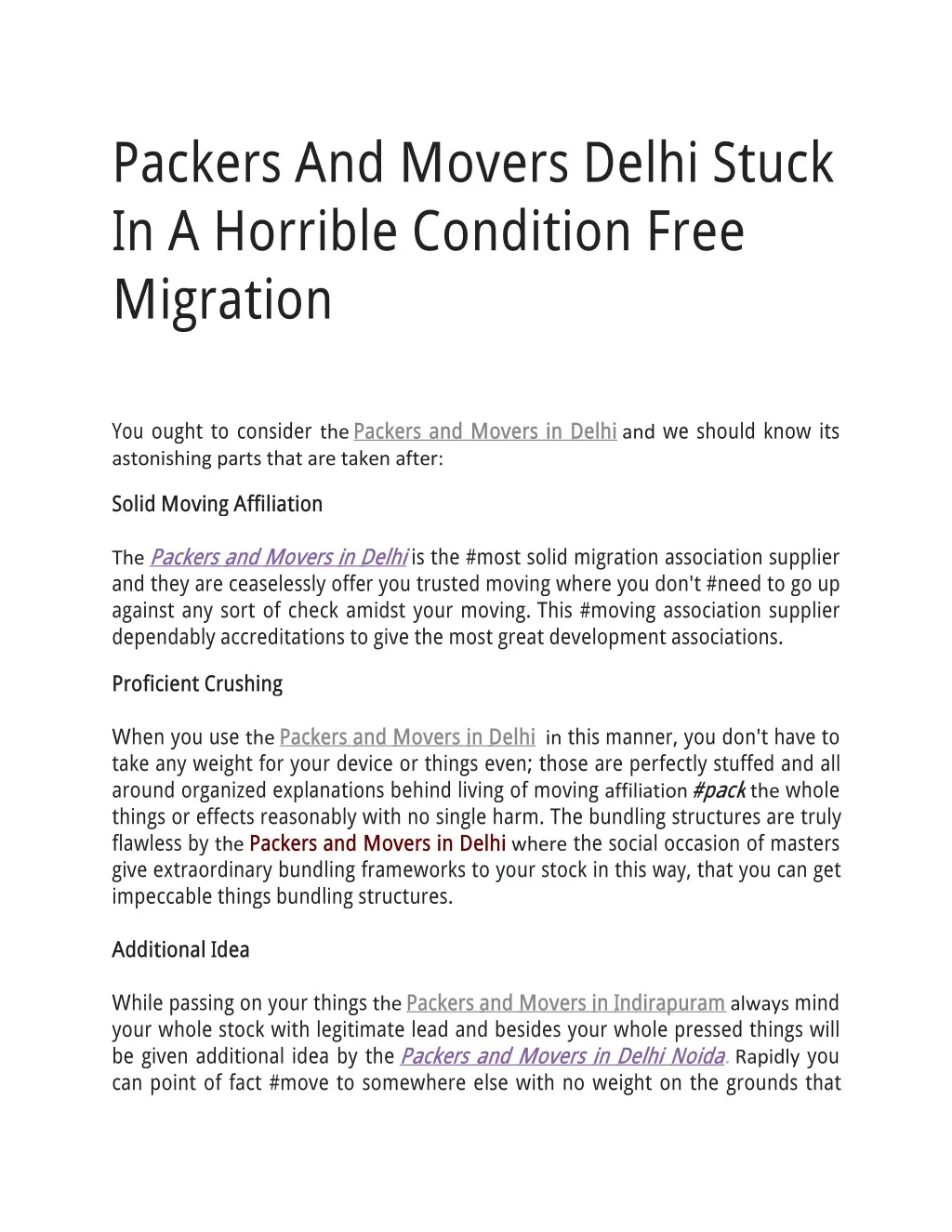 packers and movers delhi stuck in a horrible
