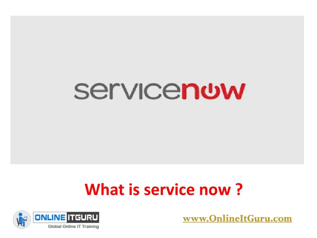 what is service now