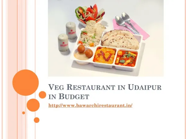 Veg Restaurant in Udaipur in Budget