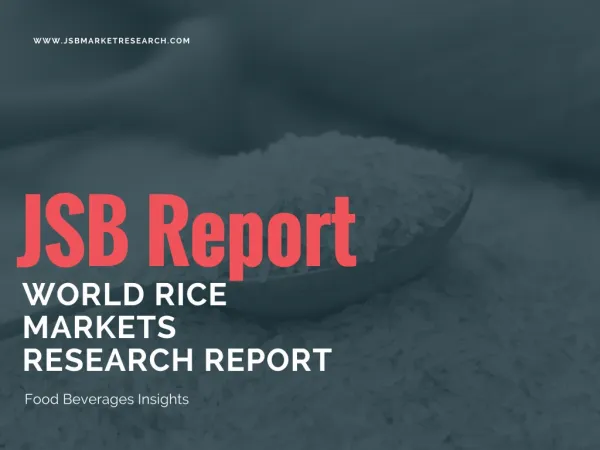 World Rice Markets Research Report 2017