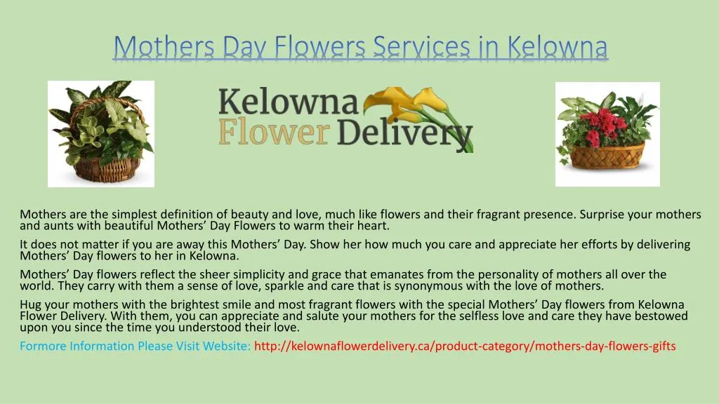 mothers day flowers services in kelowna