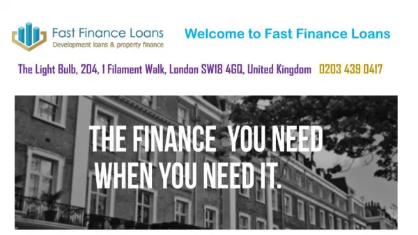 Bridging-Loans-&-Development-Finance-Lenders-London- Fast Finance Loans
