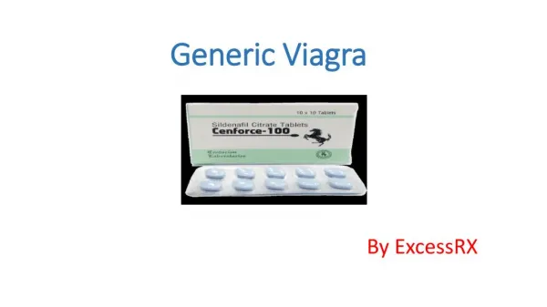 Treat Erectile Dysfunction with generic medication