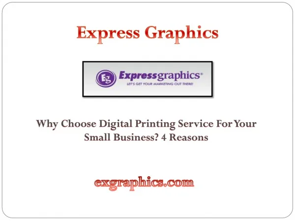 Why Choose Digital Printing Service For Your Small Business? 4 Reasons