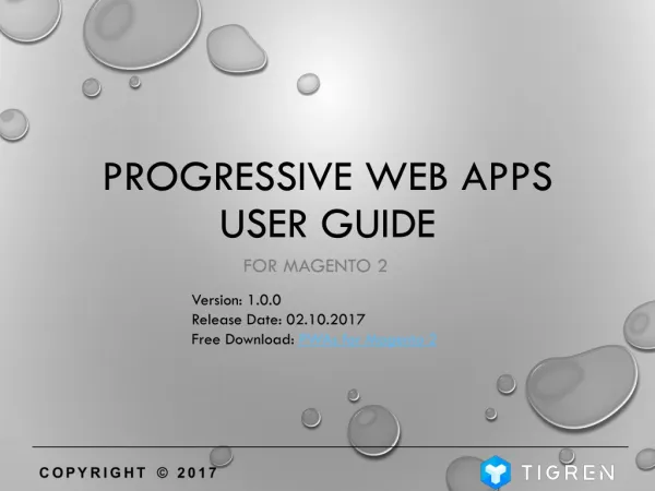 [Free Download] Magento 2 Progressive Web Apps - User Guide