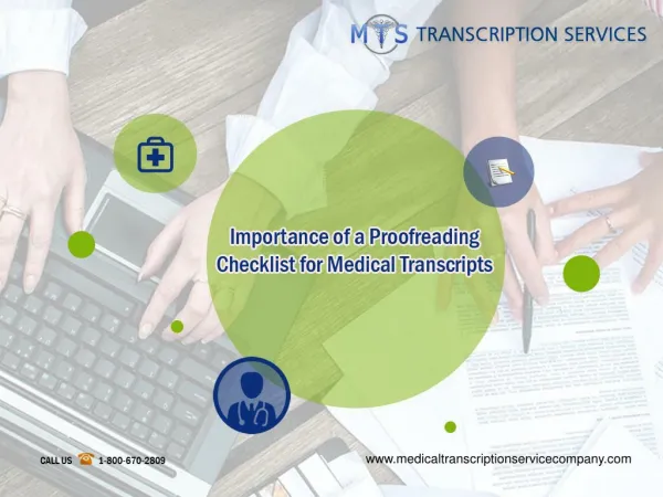 Importance of a Proofreading Checklist for Medical Transcripts