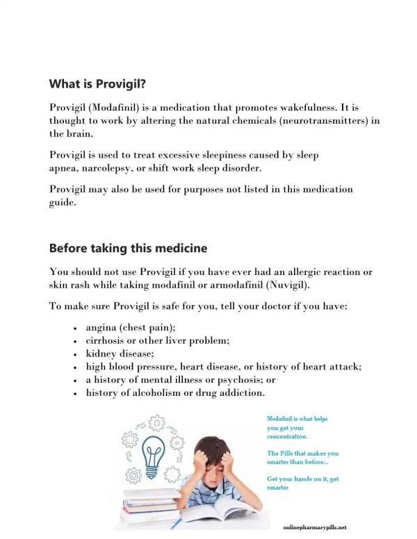 Provigil: The Smart Drug