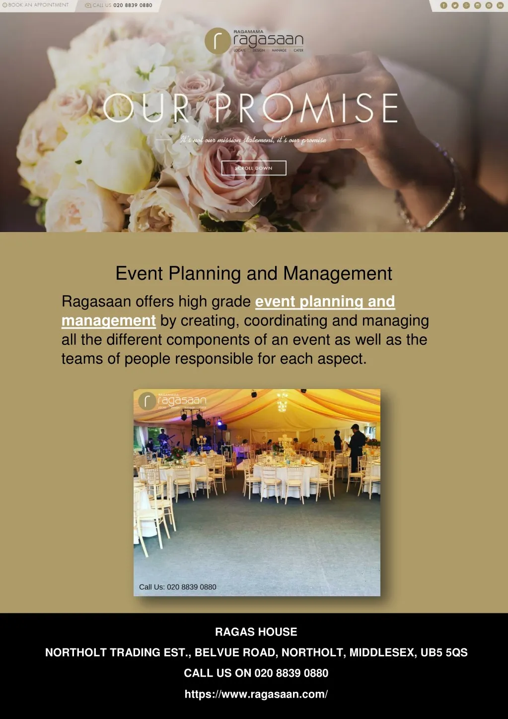 event planning and management