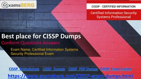 Pass your ISC CISSP Exam With (Examsberg.com)