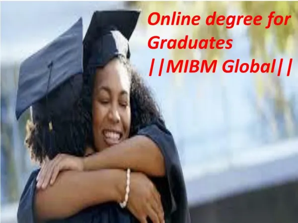Online degree for Graduates all subjects in MBA