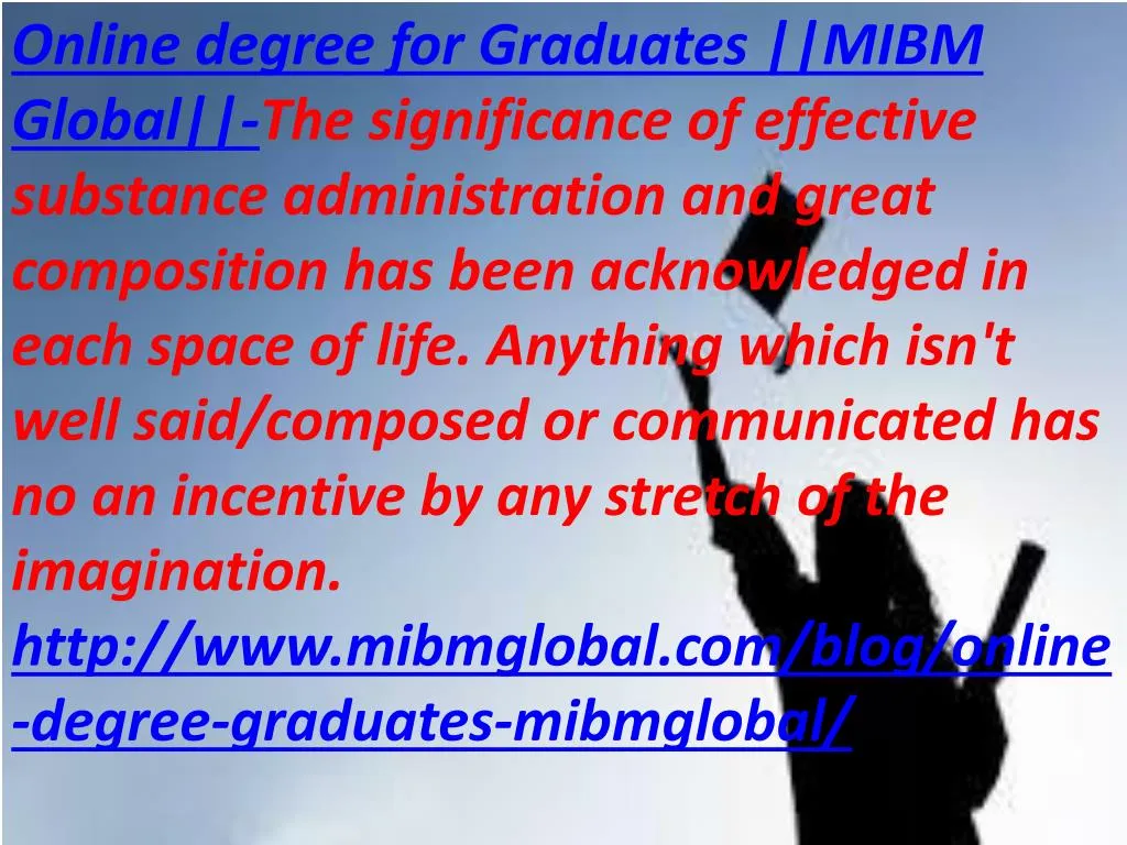 online degree for graduates mibm global