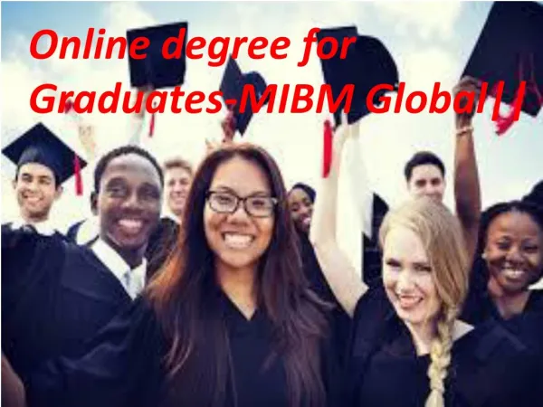 online degree for graduates mibm global