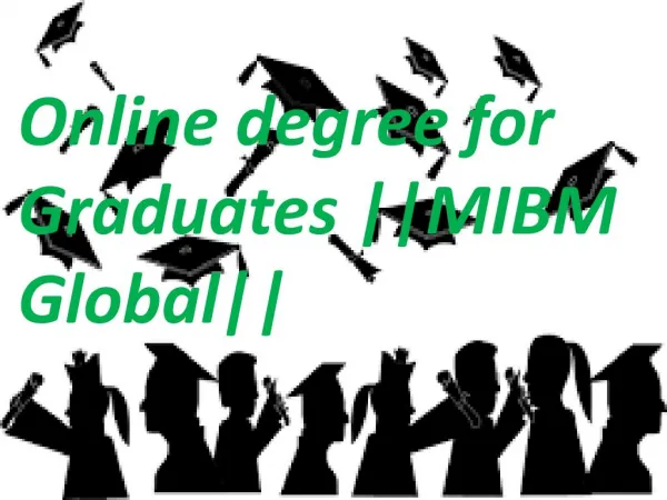 online degree for graduates mibm global