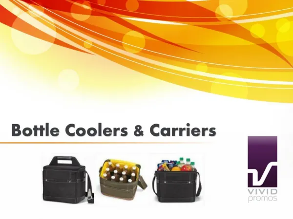 Bottle Coolers and Carriers at Vivid Promotions Australia