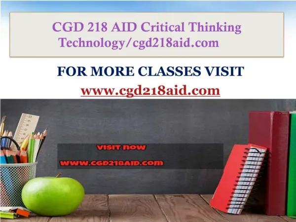 CGD 218 AID Critical Thinking Technology/cgd218aid.com