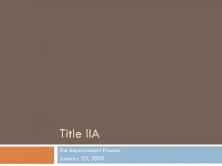 Title IIA - slide 1