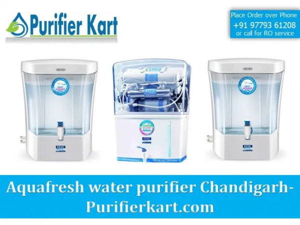 Welcome to Aquafresh water purifier Chandigarh, Zirakpur-Purifier kart