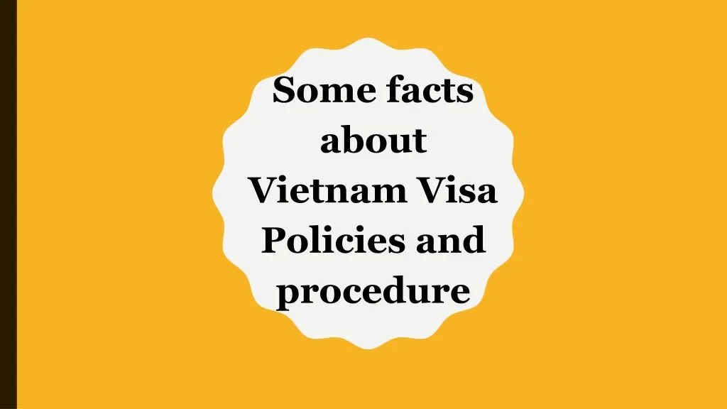 some facts about vietnam visa policies