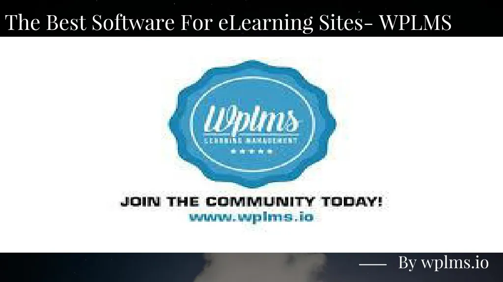 the best software for elearning sites wplms