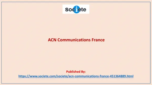 ACN Communications France