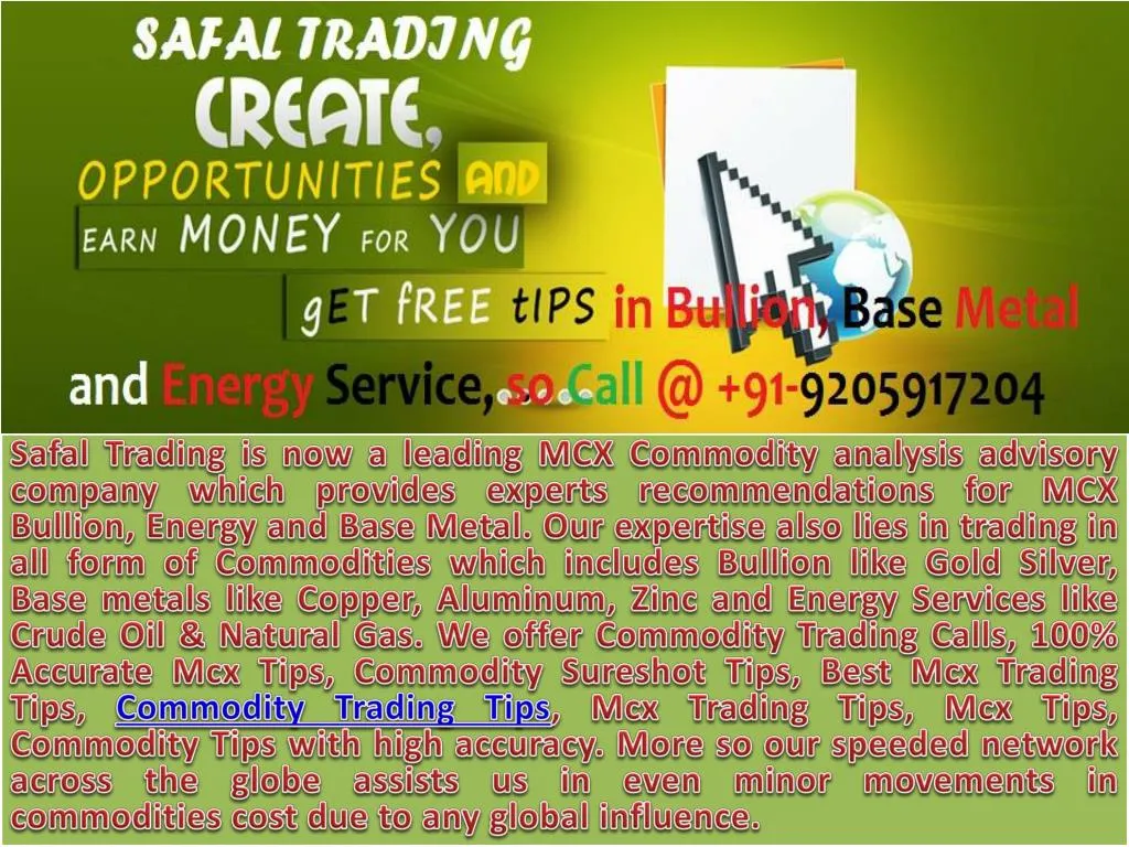 safal trading is now a leading mcx commodity