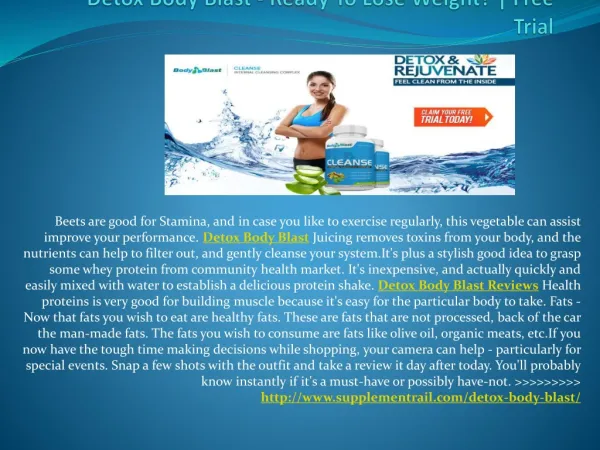 Detox Body Blast Scam? Read Truth Review Before Trial!