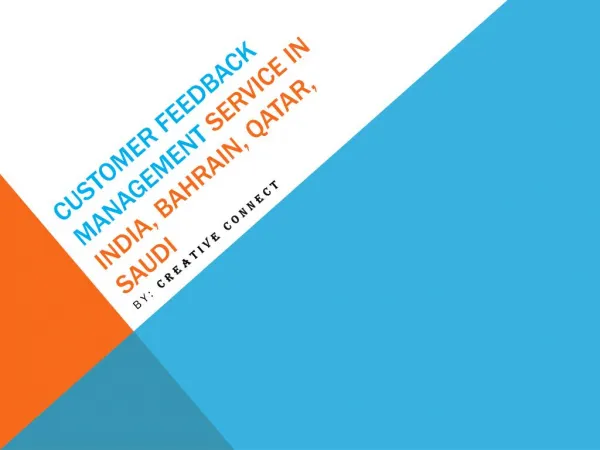 Customer Feedback Management System in Bahrain, India, UAE | CFM services