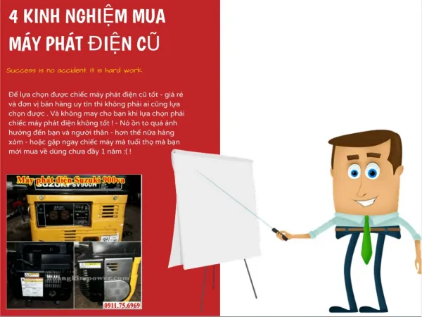 4 Kinh nghiệm mua máy phát điện cực kì đơn giản