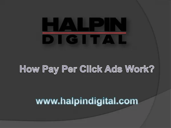How Pay Per Click Ads Work?