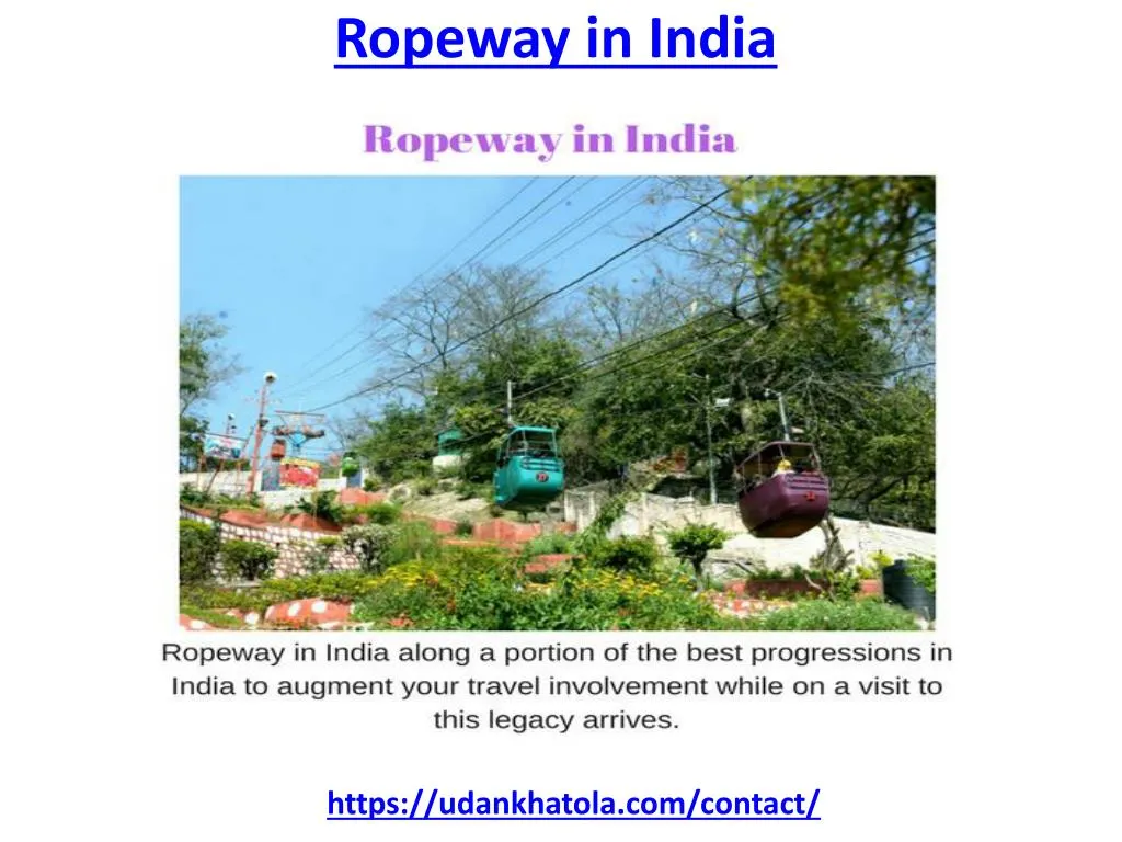 ropeway in india