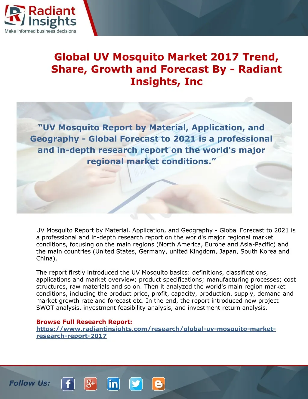 global uv mosquito market 2017 trend share growth