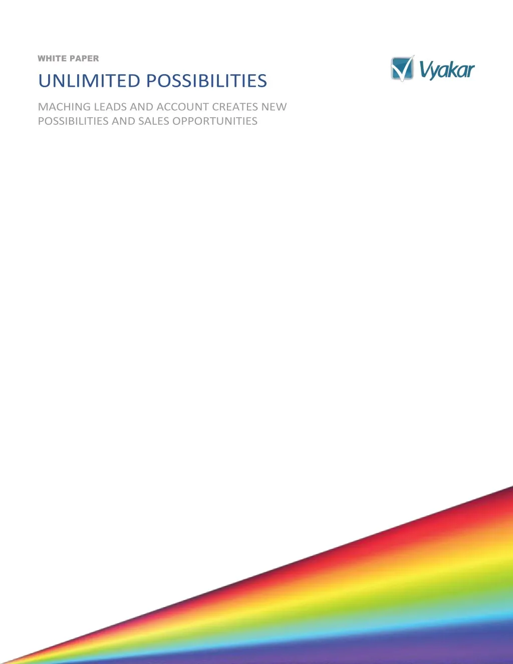 white paper unlimited possibilities