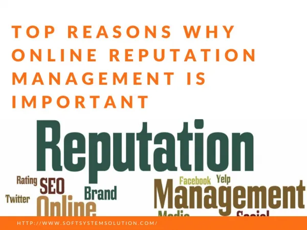 Top Reason Why Online Reputation Mangement Important