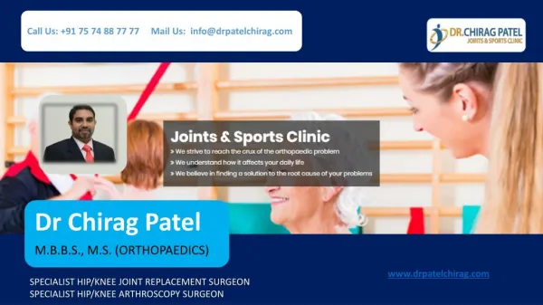 Dr Chirag Patel - Best Orthopaedic Surgeon in Surat | Famous Joint Replacement Surgeon