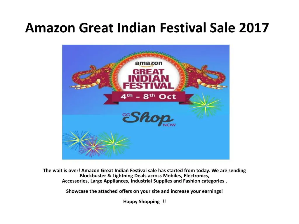 amazon great indian festival sale 2017