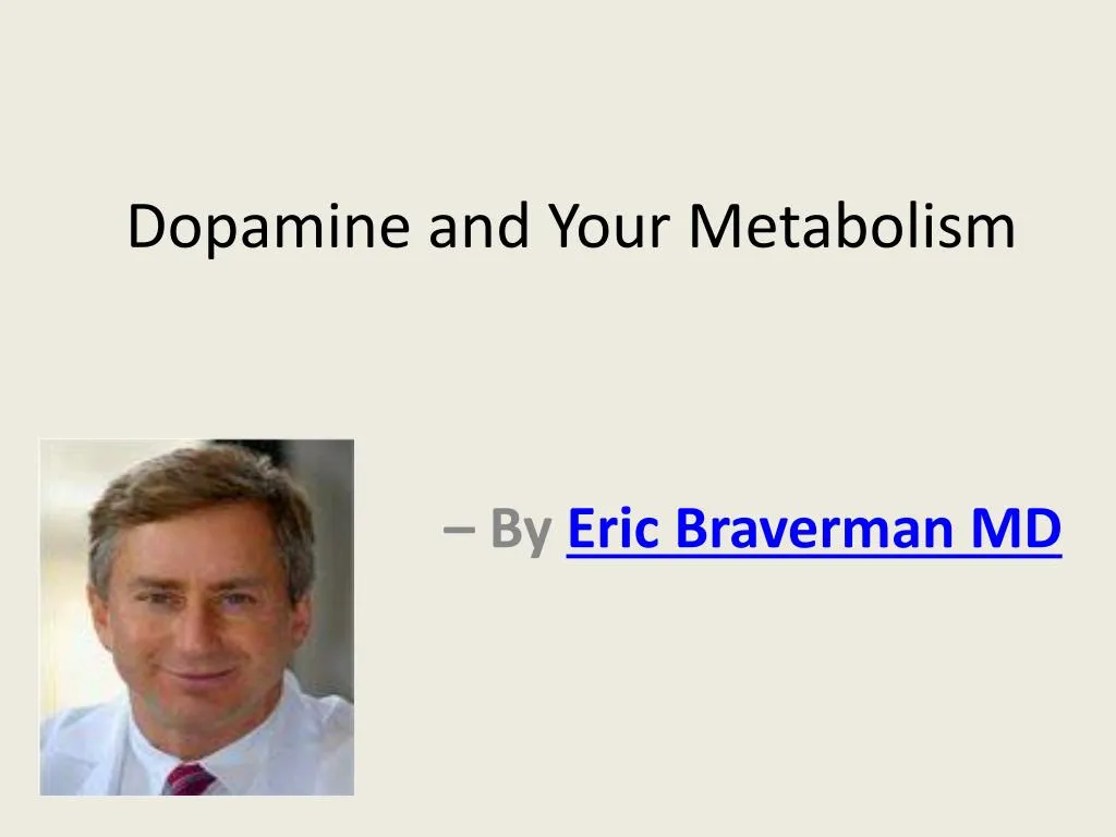 dopamine and your metabolism