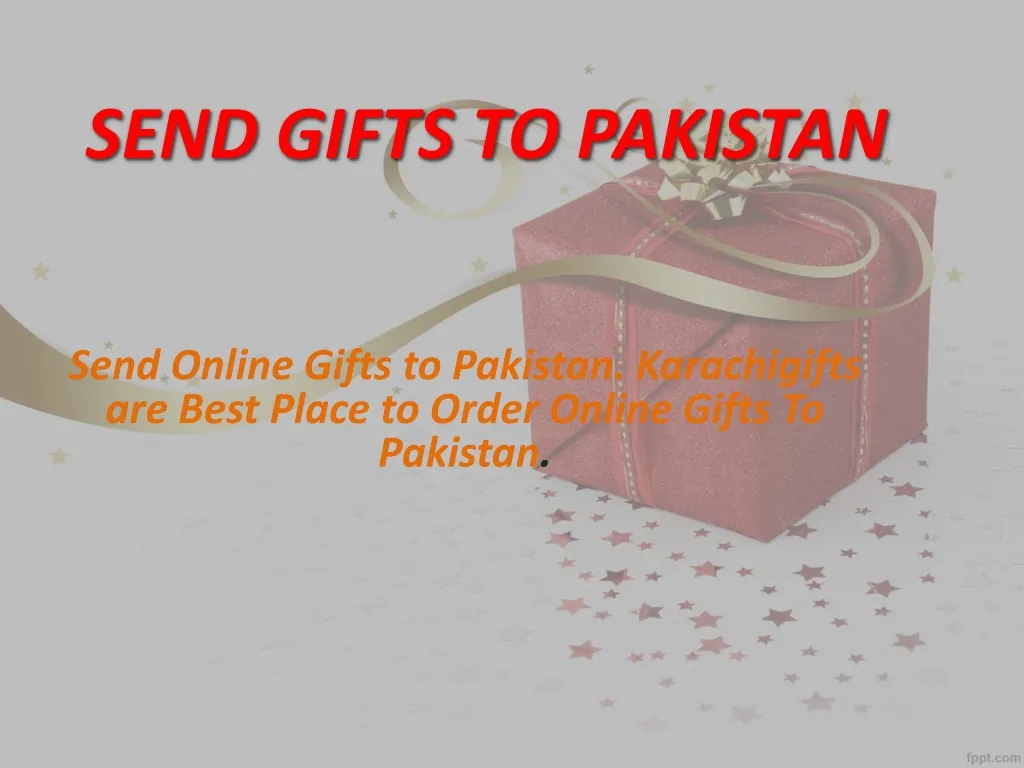 send gifts to pakistan