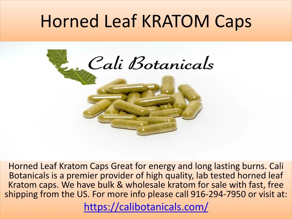horned leaf kratom caps
