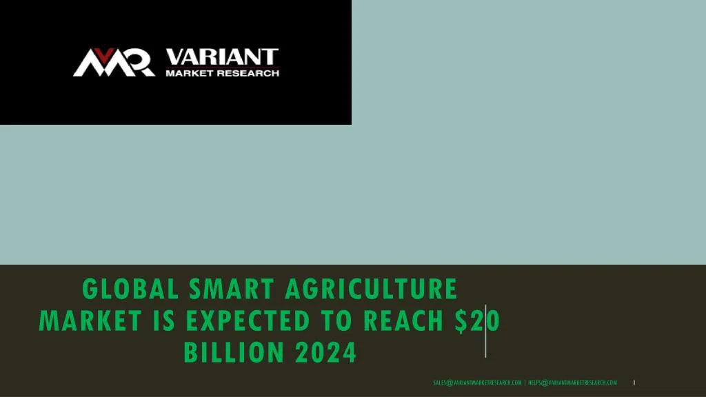 global smart agriculture market is expected to reach 20 billion 2024
