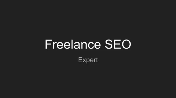 Freelance SEO Expert