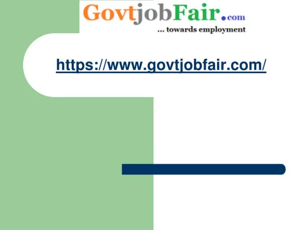 govt jobs - Latest Govt Jobs 2017-18 | Free Govt Job Alert Today | GovtjobFair.com