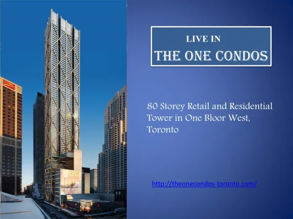 Most Efficient Floor Plan at The One Condos Toronto