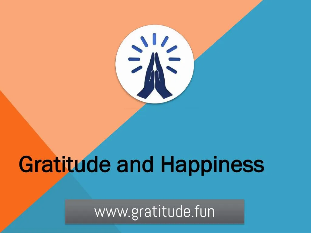 gratitude and happiness